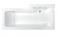M-Acryl Linea aszimmetrikus akril kád 160x70/85  jobb + láb [OUTLET]